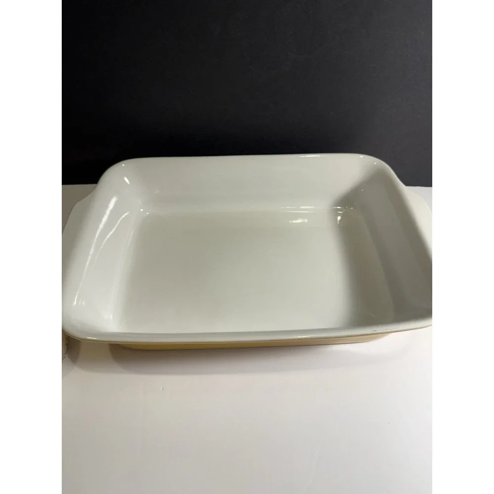 Sur La Table Stoneware Casserole Dish Set of 2 Yellow Made in Portugal